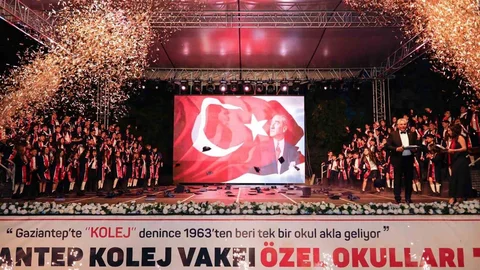 Gaziantep'te Mezuniyet Töreni Coşkusu