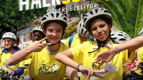 Marmaris'te Bisiklet Yarışı Coşkusu