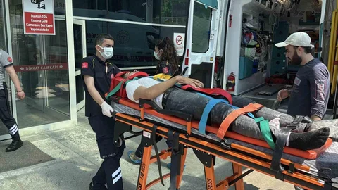 İskeleden Düşen İşçi Yaralandı