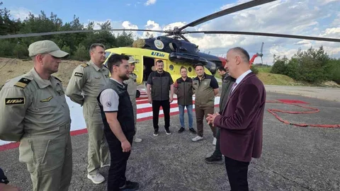 Karabük'te Yangın Söndürme Helikopteri Göreve Başladı
