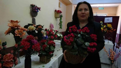 Giresun'da Atık Malzemelerle Sanat Eseri Sergilendi