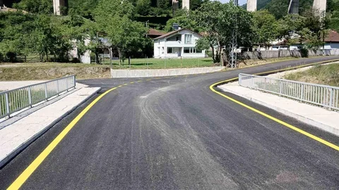 Düzce'de Yol Çizgi Çalışmaları Tamamlandı