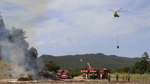 Muğla'da Orman Yangın Tatbikatı Yapıldı