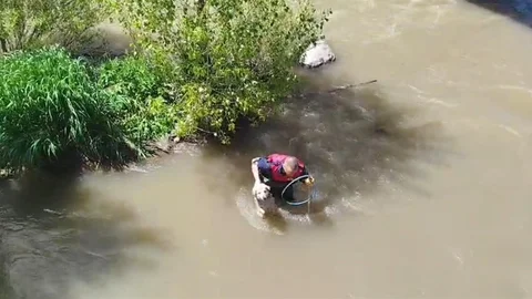 Kars Çayı’nda Kurtarma Operasyonu