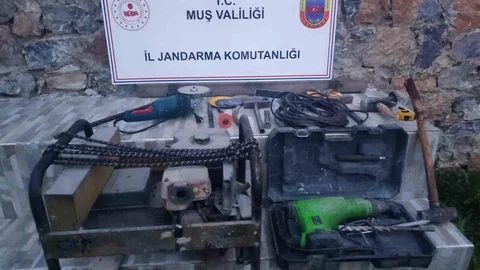Muş'ta Kaçak Kazı Operasyonu Gerçekleşti