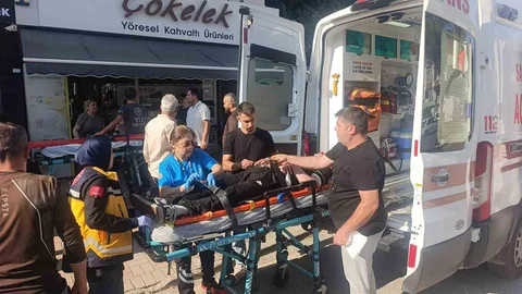 Manavgat'ta Tofaş Otomobil Kaza Yaptı