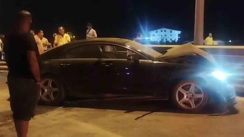 Alkollü Sürücü Bariyerlere Çarptı