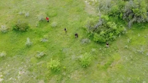 Kaçak Kazı Şüphelileri Dronla Görüntülendi