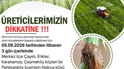 Kırklareli'nde İlaçlı Mücadele Başladı