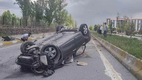 Patnos'ta Trafik Kazası Yaralı