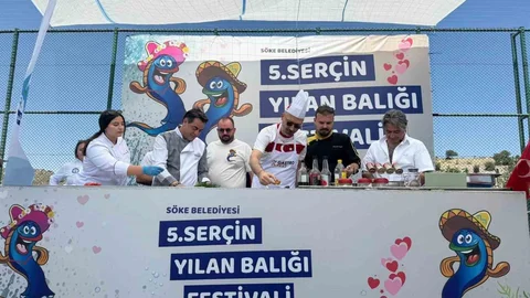 Söke’de Yılan Balığı Festivali Coşkusu Yaşanıyor