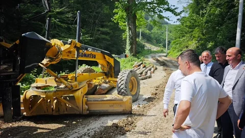 Kurukavak Köyü Yolu Asfalta Kavuşuyor
