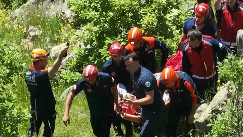Kayseri'de Kayalıklardan Düşme Olayı