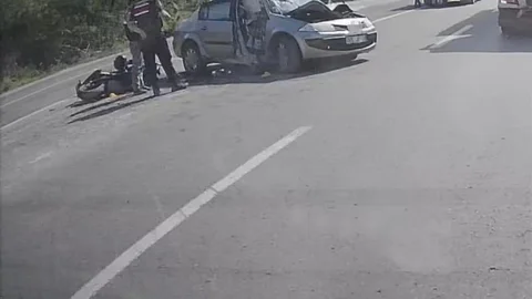 Zonguldak'ta Motosiklet Kazası