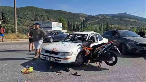 Aydın'da Motosiklet Kazası