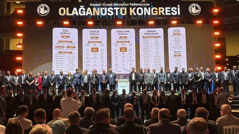 Kayseri Sivaslı Dernekler Federasyonu'nda İsa Gün Yeniden Seçildi