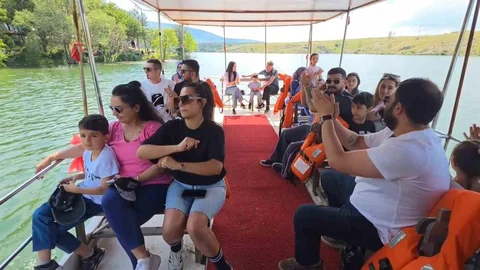 Kütahya Enne Barajı'nda Tekne Turu Sezonu Başladı