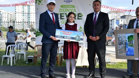 Yeşilyurt'ta Çevre Bilinci Ödülleri Verildi