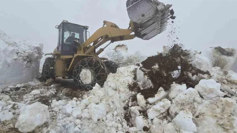 Rize'de Yayla Yollarında Kar Temizliği Yapıldı