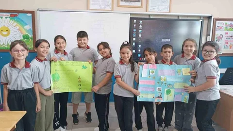 Minik Öğrencilerden Çevre Duyarlılığı