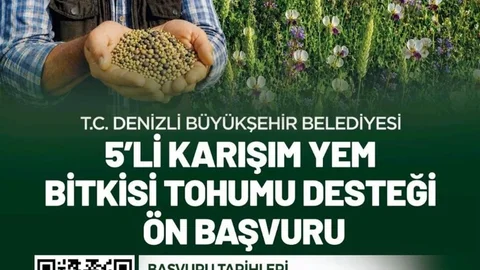 Denizli'de Tohum Desteği Başvuruları Başladı