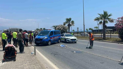 Alanya'da Motosiklet Kazası