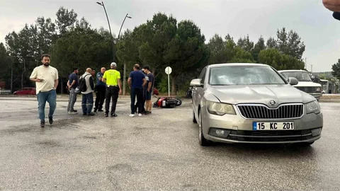 Burdur'da Motosiklet Kazası