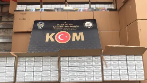 Düzce'de Kaçak Ürün Operasyonu