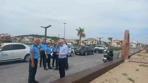 Balıkesir Sarımsaklı Plajı'nda Denetim Başlatıldı