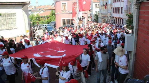 Kastamonu'da İstiklal Yolu Yürüyüşü