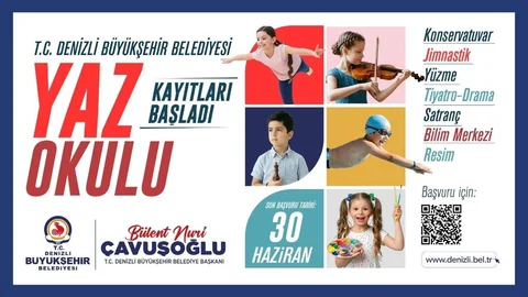 Denizli'de Yaz Okulu Kayıtları Başladı