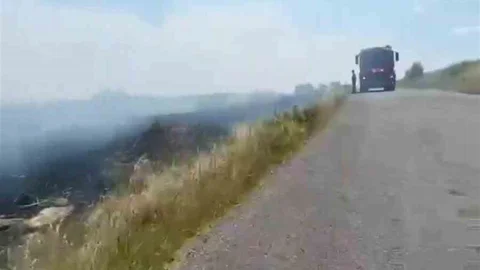 İpsala'da Mera Yangını Kontrol Altına Alındı