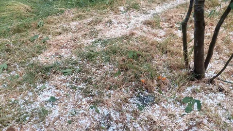 Aydın'da Dolu Yağışı Etkili Oldu