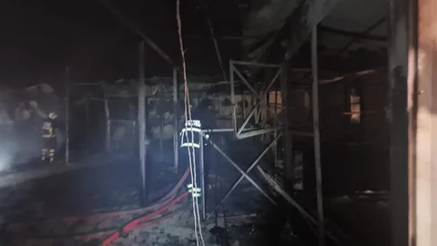 Batman'da At Çiftliğinde Yangın