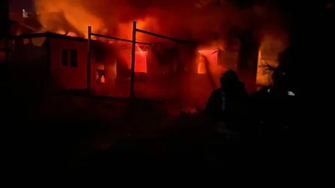 Kırıkhan'da Konteyner Yangını