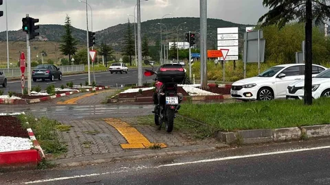 Tavşanlı’da Motosiklet Kaza Yaptı