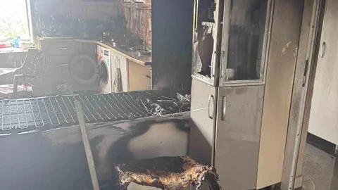 Samandağ'da Evde Yangın Çıktı