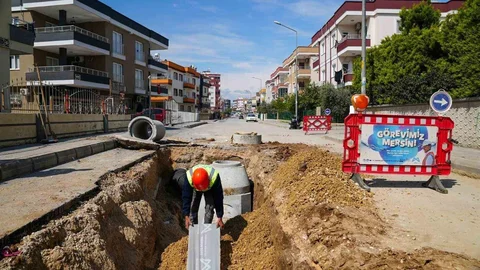 Tarsus'ta Yağmursuyu Hattı Tamamlandı