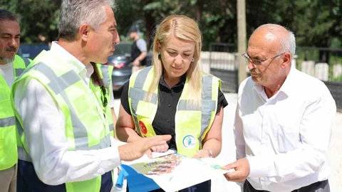 Merkezefendi'de Yol Çalışmaları Devam Ediyor