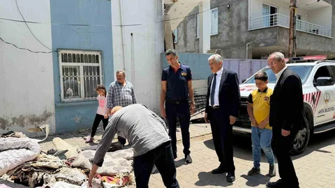 Adıyaman'da Yangın Mağdurlarına Destek