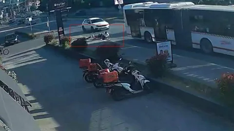Sakarya'da Bisikletli Çocukların Korkulu Anları