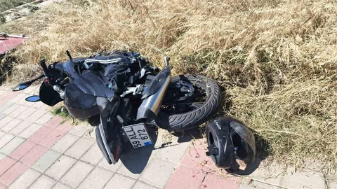 Keşan'da Motosiklet Kazası