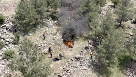 Kilis'te Orman Yangını Tatbikatı Yapıldı