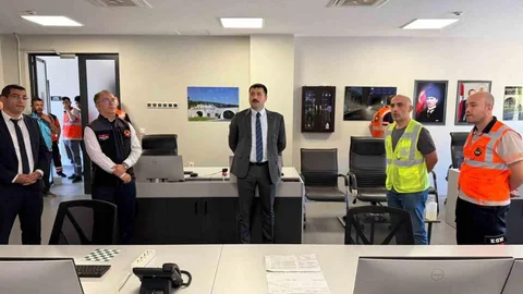 Troya Tüneli'nde Trafik Kazası Tatbikatı Gerçekleşti