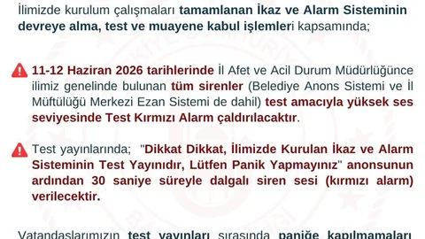 Bartın'da Afet Uyarı Sistemi Kuruldu