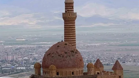 İshakpaşa Sarayı’nın Kubbesindeki Otlar Dikkat Çekti