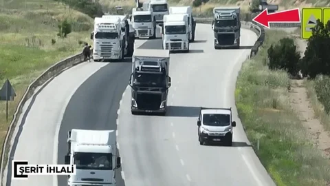Gaziantep'te Dronlu Trafik Denetimi