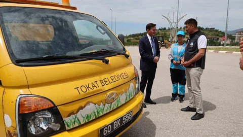 Tokat'ta Kadın Sürücü Göreve Başladı