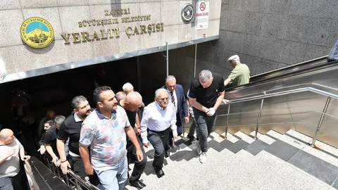 Kayseri Yeraltı Çarşısı'na Başkan Büyükkılıç Ziyareti