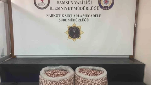 Samsun'da Uyuşturucu Hap Ele Geçirildi